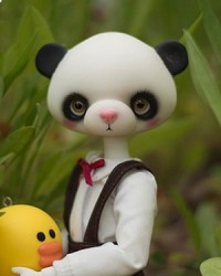 27cm Girl Panda Head 27cm Girl Panda Head