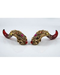(in stock) Horns - Red Resin