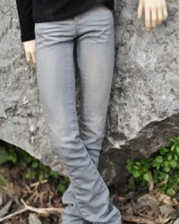 MMP244 Light Grey Washed Jeans